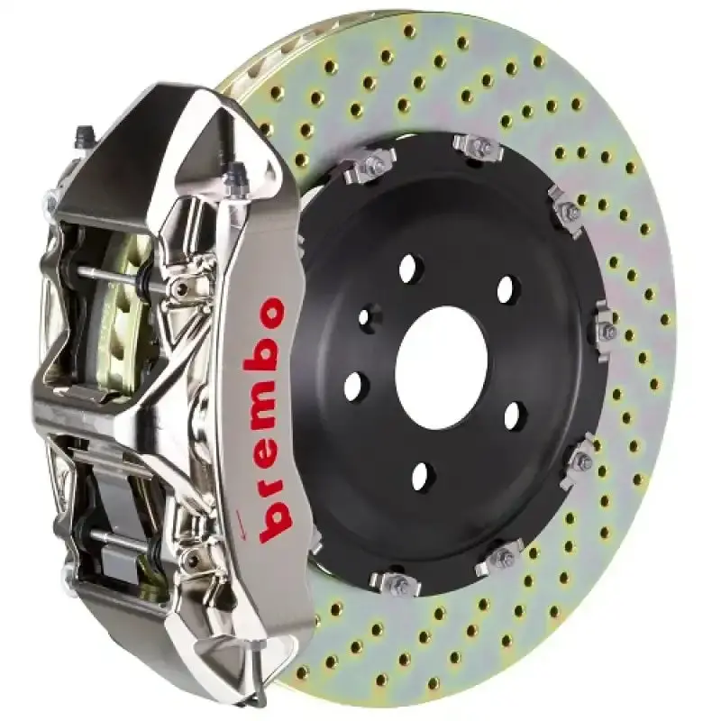 Brembo Gtr Big Brake Kit – Front 6-Piston Billet Calipers With Drilled 380X34Mm Nickel-Plated Rotors For Audi Tt Rs (2012–2013) 1