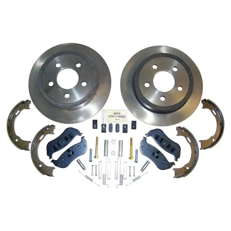 Crown Automotive 52128411K Rear Disc Brake Service Kit With Parking Brake Shoes (Jeep) 1