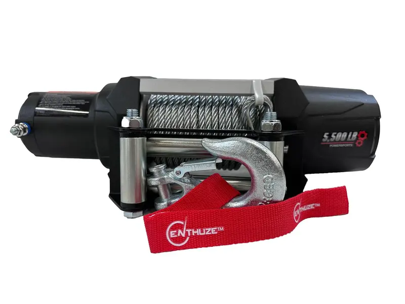 Enthuze 5500-Lb Atv/Utv Winch – Heavy-Duty Steel Rope Recovery Winch 1