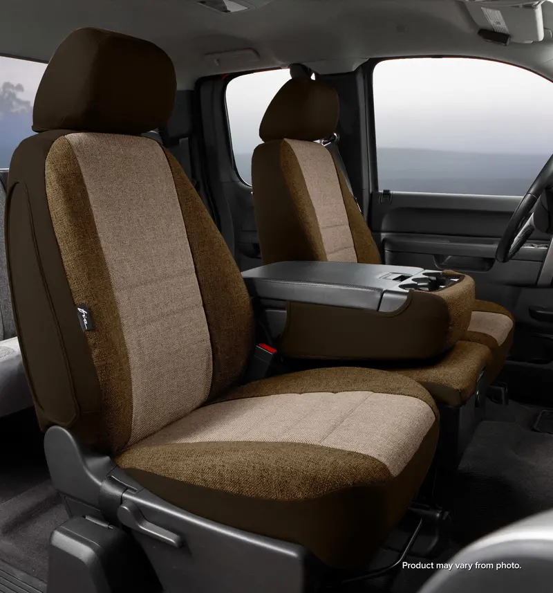 Fia Oe32-69 Taupe Seat Cover With Enhanced Backrest & Cushion Foam Padding 1