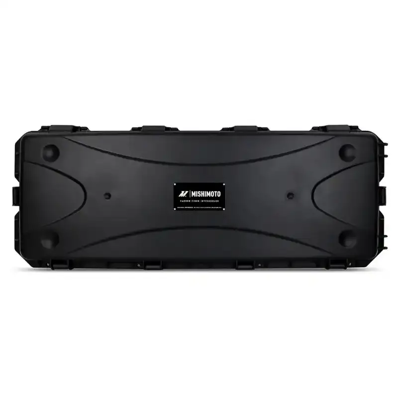 Mishimoto Universal Matte Carbon Fiber Intercooler – 450Mm Silver Core With V-Band C-Flow Design 1