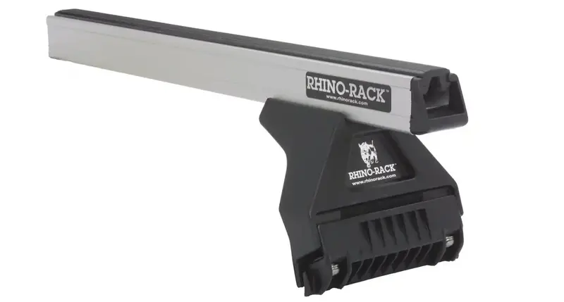 Rhino-Rack Rl110 Heavy-Duty Roof Rack – Silver Dual-Bar System With Rl110 Mounting Feet 1