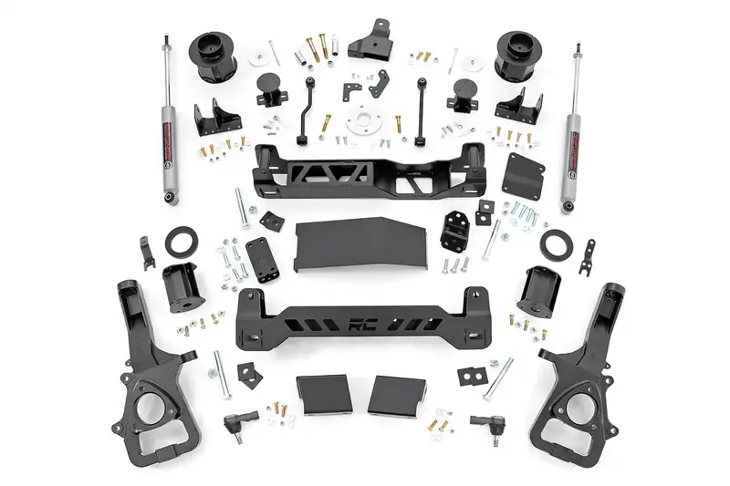 Rough Country 6-Inch Suspension Lift Kit – Includes Strut Spacers And Rear N3 Shocks 1