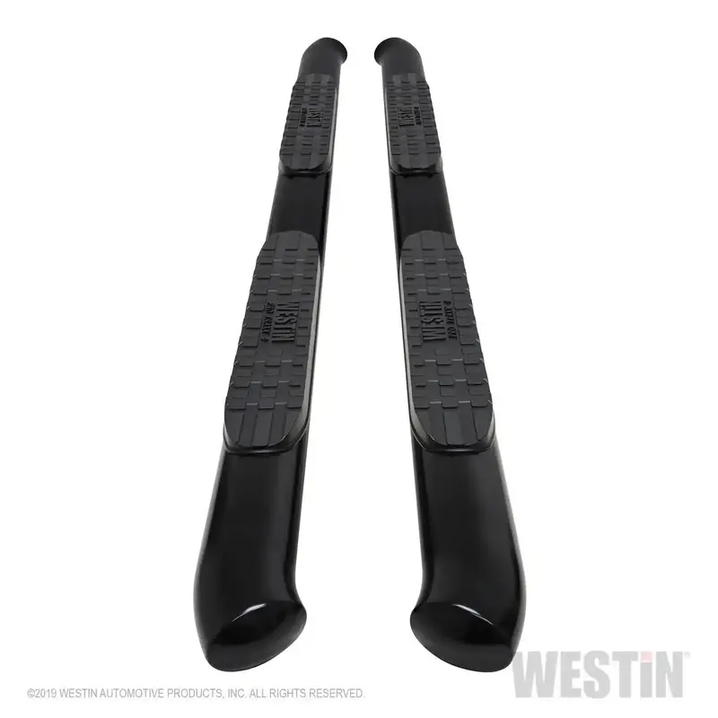Westin Pro Traxx 4-Inch Oval Black Steel Nerf Step Bars (Model 21-24165) 1